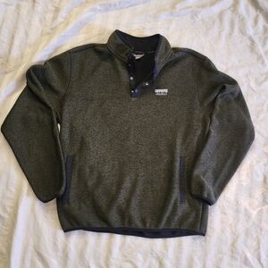 Eddie Bauer Men's Olive Crewneck Sweater